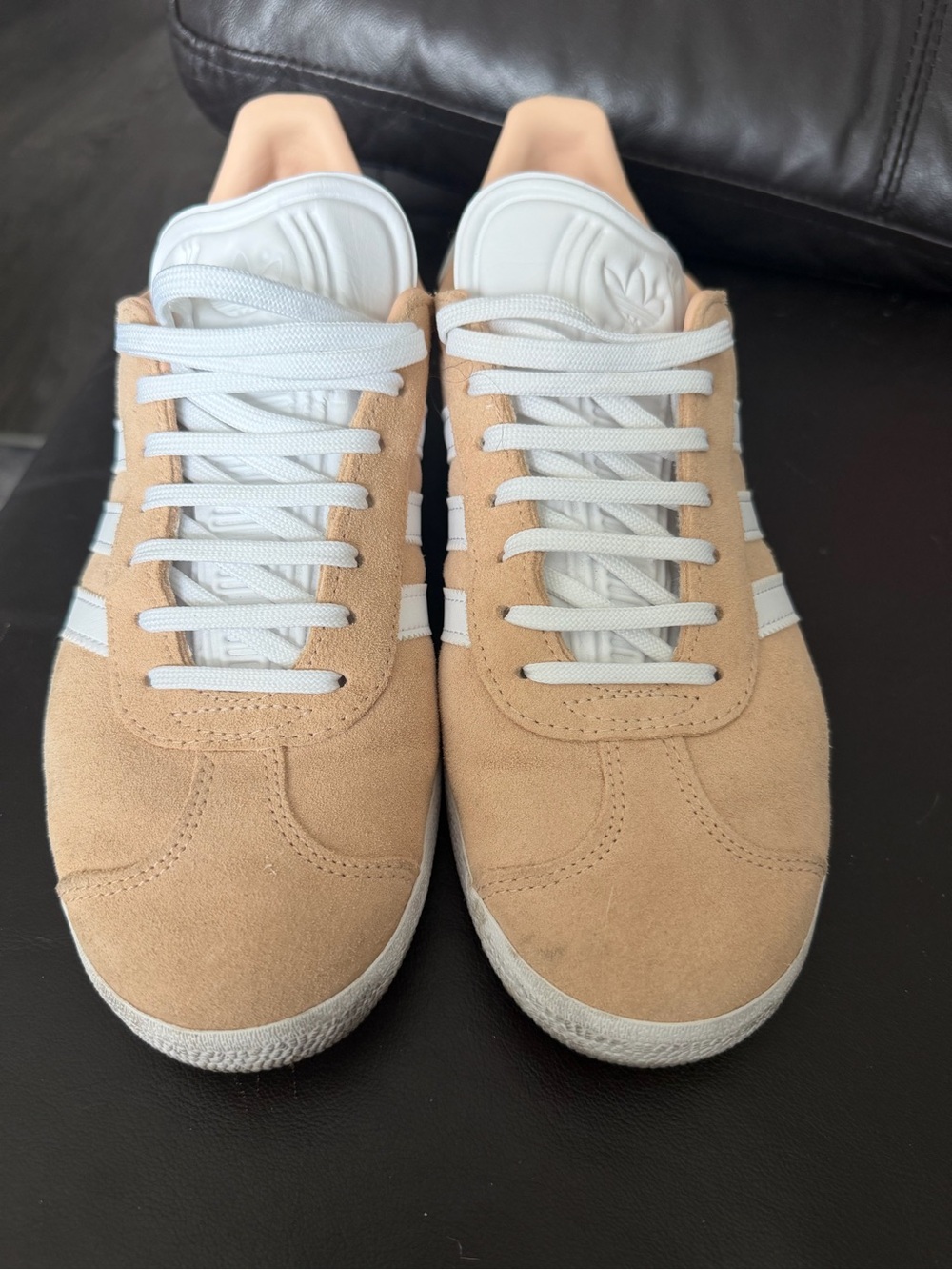 adidas Suede Sneakers in Beige and White